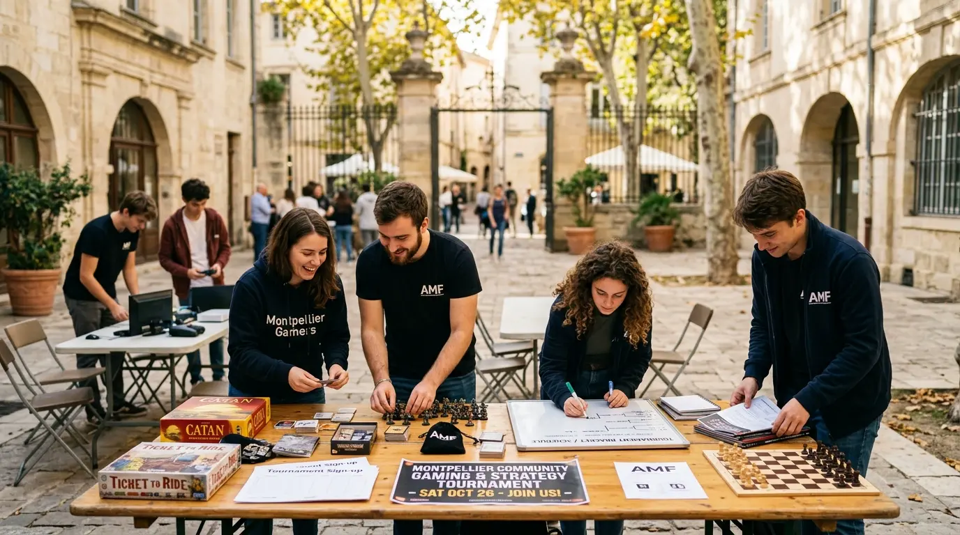 Équipe de terrain organisant les tournois associatifs
