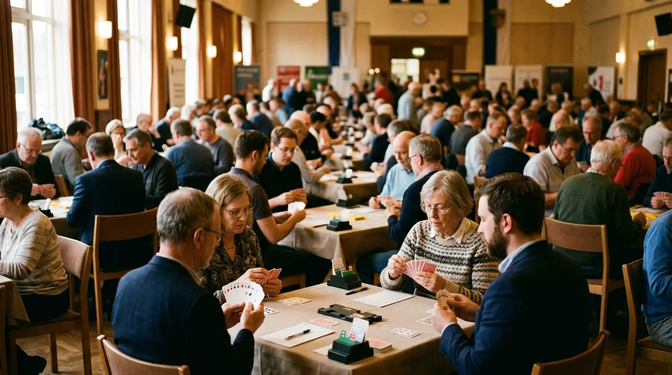 Concentration et stratégie intellectuelle lors d'un tournoi au Cercle du Comm